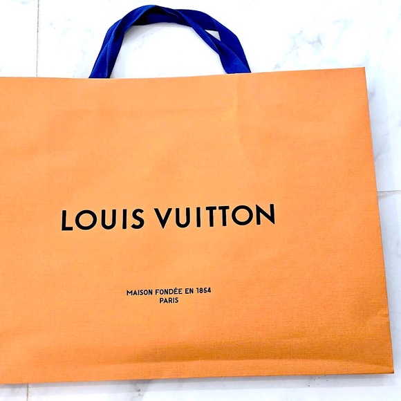 Rare Brand New LOUIS VUITTON Authentic New XXL Orange Gift/Shopping Tote… - Picture 2 of 13